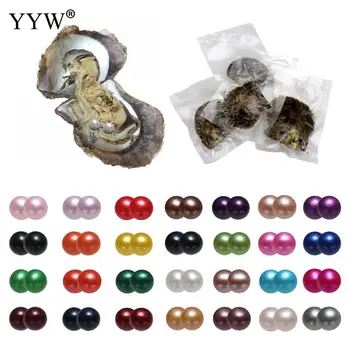 

Cultured Sea Pearl Oyster Beads Akoya Cultured Pearls Potato Twins Wish Pearl Oyster 7-8mm Sold By PC
