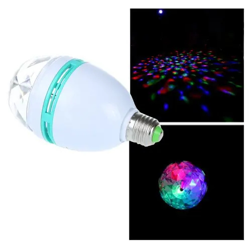Buy 2014 Full Color 3W Rotate the RGB lamp DJ party