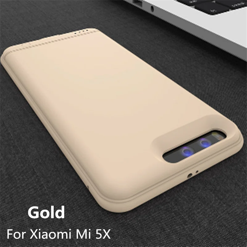 6000 мА/ч ультра тонкий резервный внешний аккумулятор, зарядное устройство, чехол s для Xiaomi Mi 5 5S 5C 5X, чехол для внешнего аккумулятора, чехол для зарядки - Цвет: Gold for Mi 5X