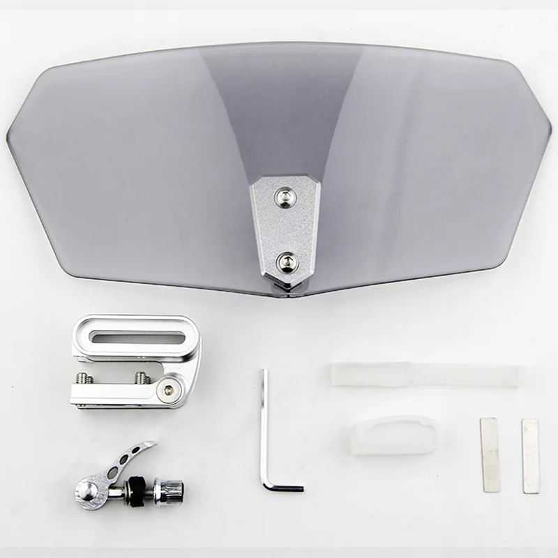 1 PCS Motorcycle Windshield Universal Adjustable Windscreen Windshield