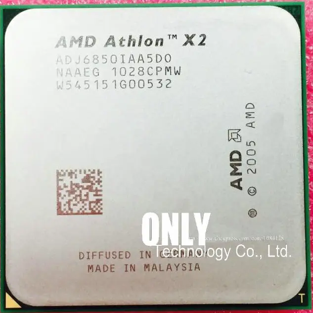 22 Вт! Процессор AM2 Athlon X2 6850e двухъядерный процессор 1,8G 1M 22 W Socket am2 940 ADJ6850IAA5DO Рабочая