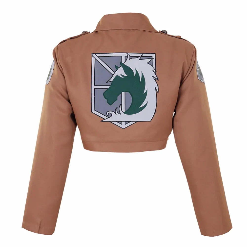 Cosplay&ware Anime Attack On Titan Jacket Shingeki No Kyojin Military Police Eren Jaeger Cosplay Costume Game Japanese Halloween Carnival -Zentai shop online