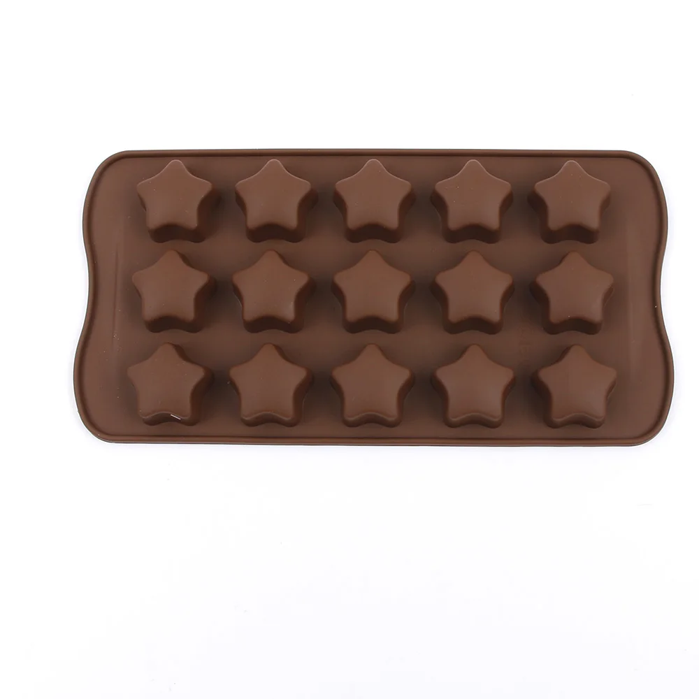 Silicone Ice Cube moulds 15 lattices DIY chocolate star shape silicone molds Fondant Cake Decorating Tools Silicone Ice Cube moulds 15 lattices DIY chocolate star shape silicone molds Fondant Cake Decorating Tools