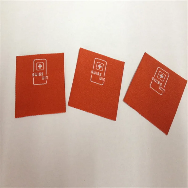 Customized 3.8*3.8cm Double Density Weaving Jacquard Labels Clothing