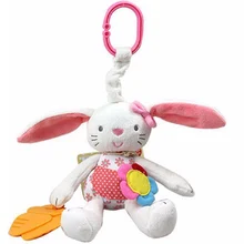 plush rabbit baby toys kids bed bells stroller hanging doll toy 0-12months baby educational rattles mobiles toys for kids gift