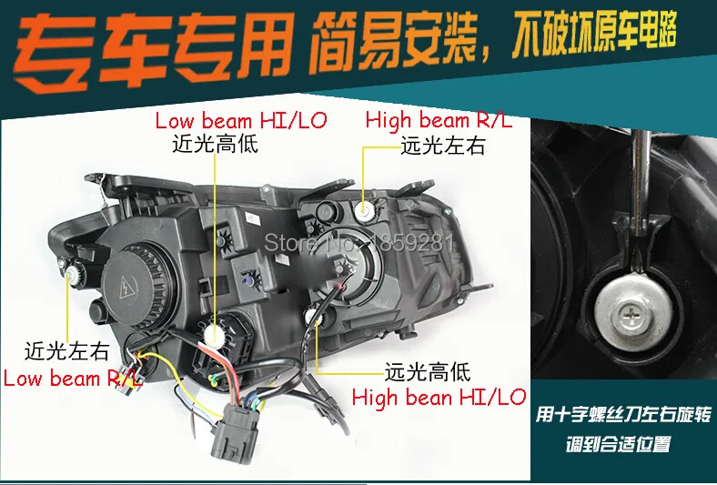 Автомобильный Стайлинг для ChangAn CS75 головной светильник, год, бампер лампа для CS75 противотуманный светильник, автомобильные аксессуары; CS35, CS 75