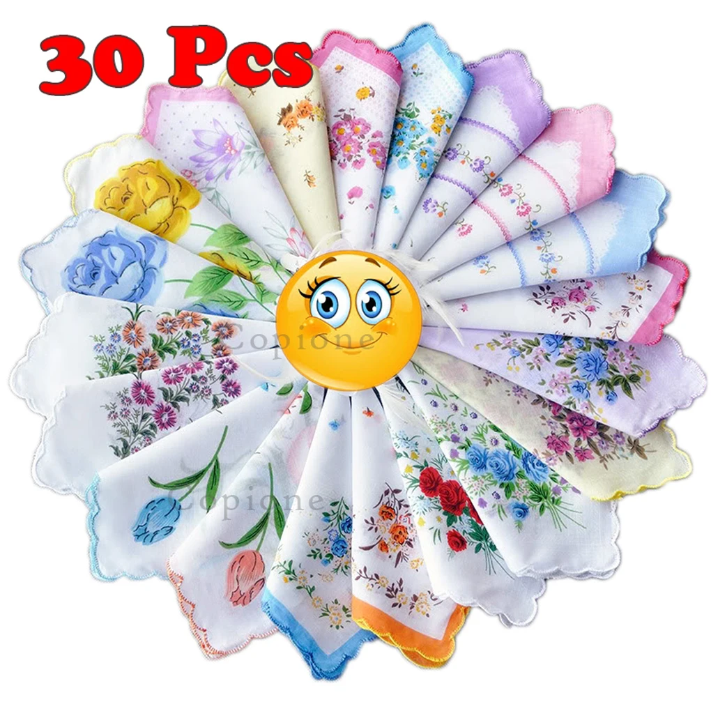 30 шт унисекс хлопок пеленка детская квадратная прекрасный носовой платок полотенце