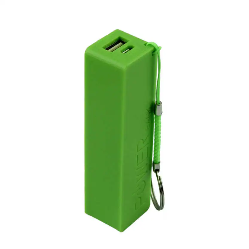 

Levert Dropship Fashion Portable Power Bank Case 18650 External Backup Battery Charger With Key Chain Oct 12 6*