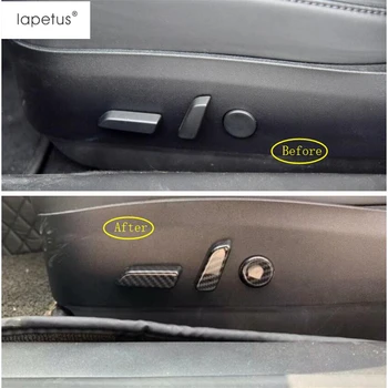 

Lapetus Accessories Fit For Tesla Model 3 2018 - 2020 ABS Seat Adjustment Button Switch Cover Trim 6 Piece / Carbon Fiber Look