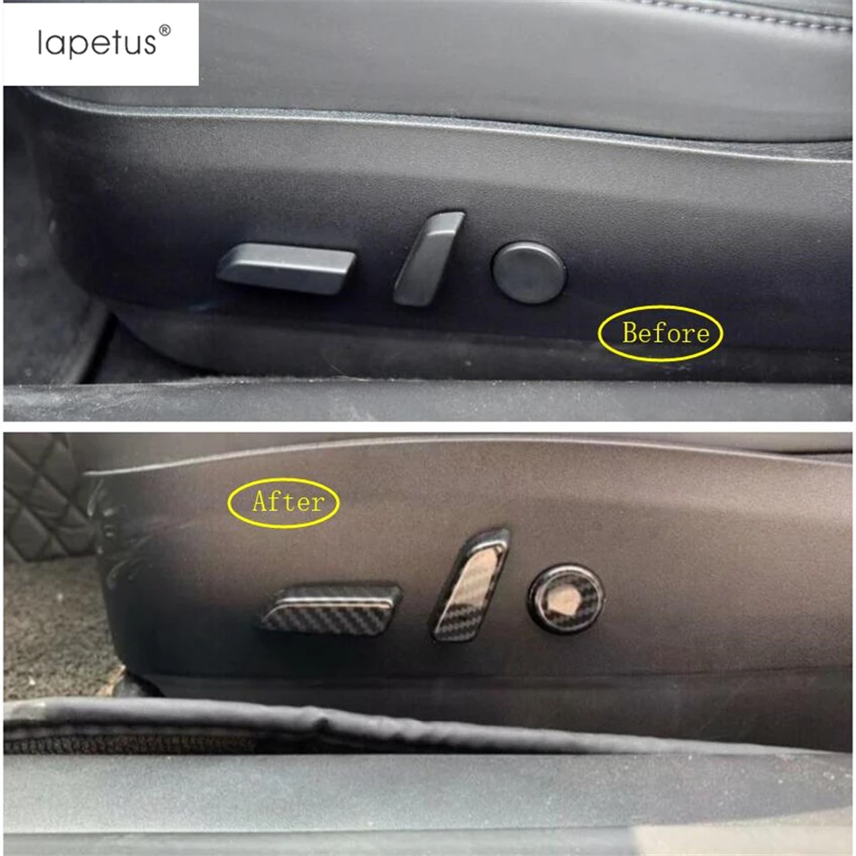 Аксессуары Lapetus подходят для Tesla Model 3 2018 - 2021 ABS кнопки регулировки сиденья крышка