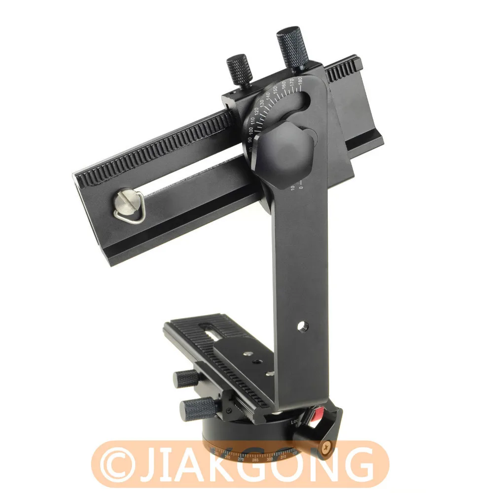 DSLRKIT 360 Degree Swivel Panoramic Indexing Rotator+ 2 Way Rail Slider+ L Bracket Kit