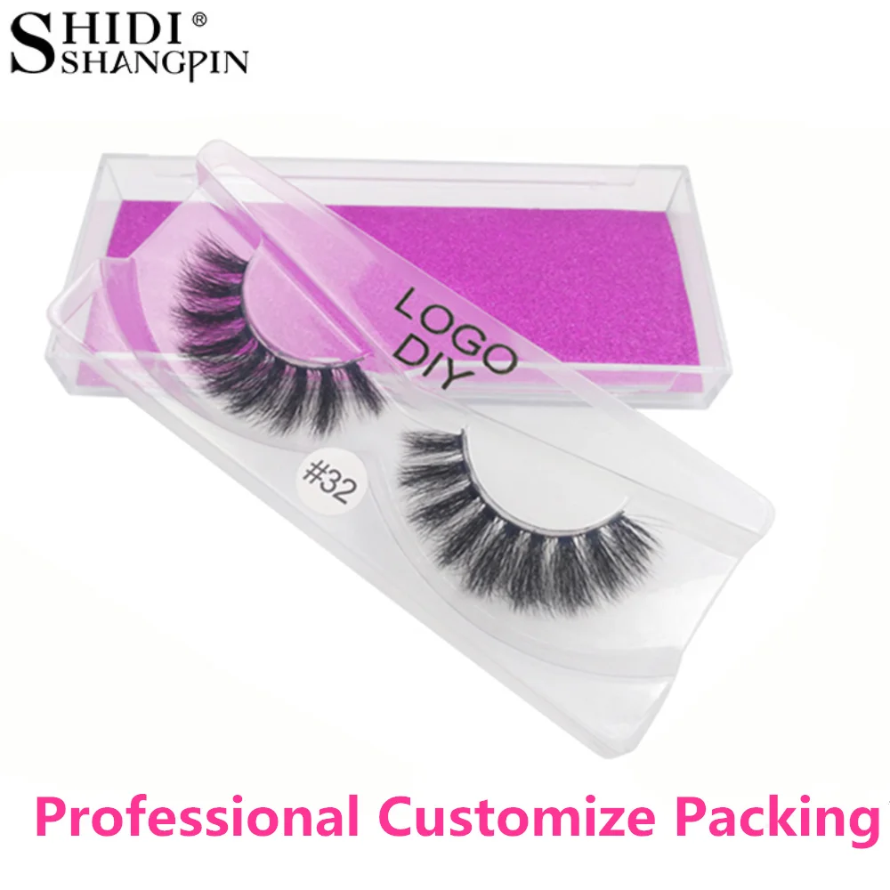 

SHIDISHANGPIN 20 pairs private label eyelashes makeup mink lashes private labeling 3d mink lashes custom label