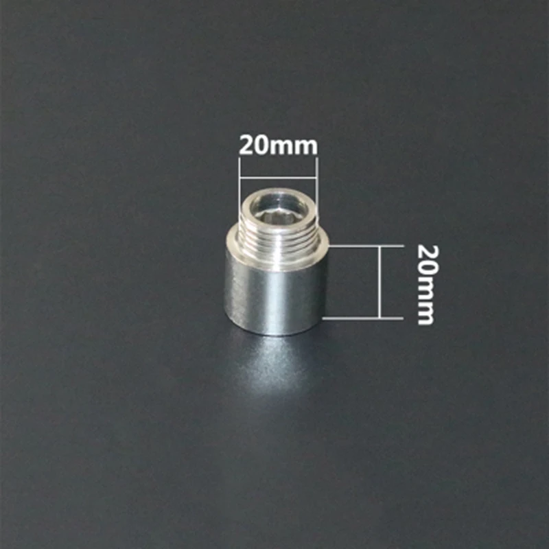 

201 Stainless Steel 1/2" BSP Male x 1/2" BSP Female Thread Extension Coupling Threaded Pipe Fitting Connector Length 20mm