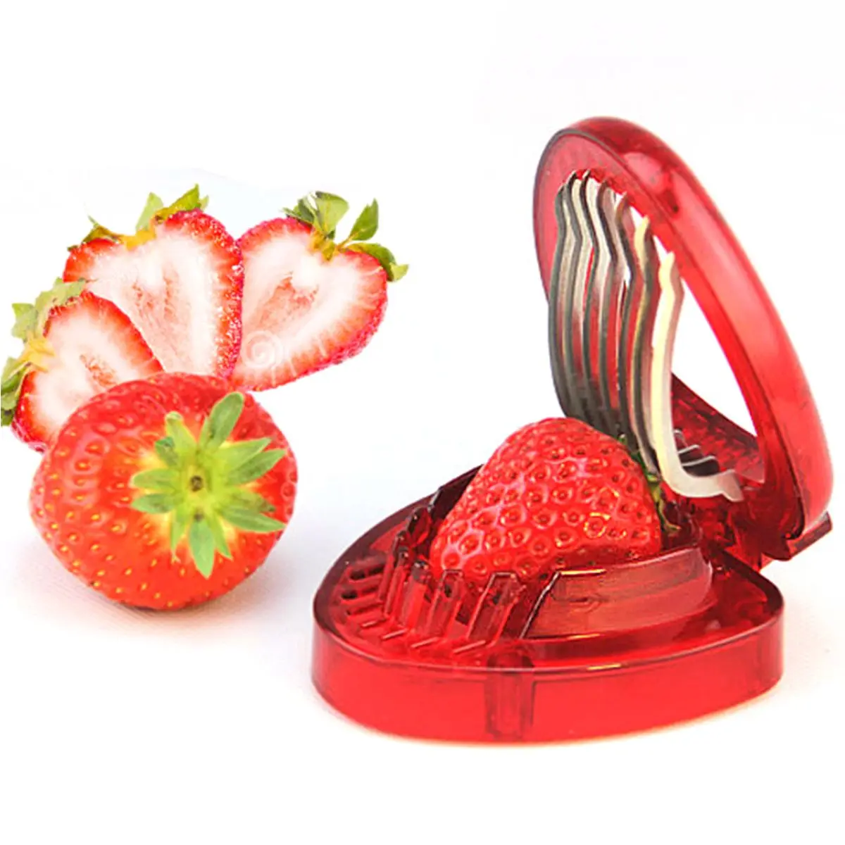 Strawberry Slicer Cutter Gadgets Home Kitchen Tool Stainless Steel & Plastic New kitchen tools