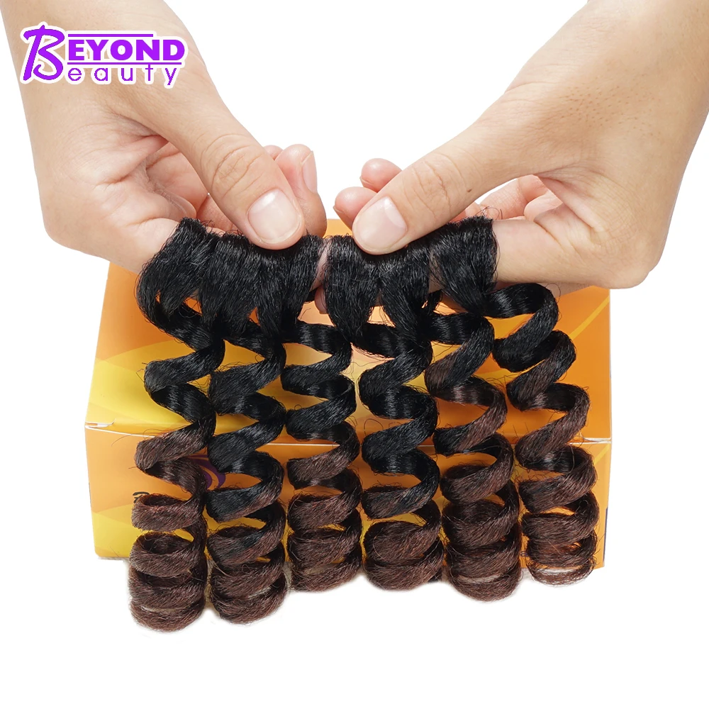 Beyond Beauty Short Curly Crochet Hair Extensions Braids Ombre Braiding Synthetic Kanekalon |
