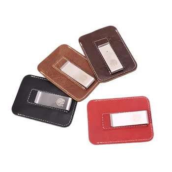 

Fashion Top Quality Retro Wallet Slim Money Clip Mini Business Leather Wallet with Credit Card Bag Case New