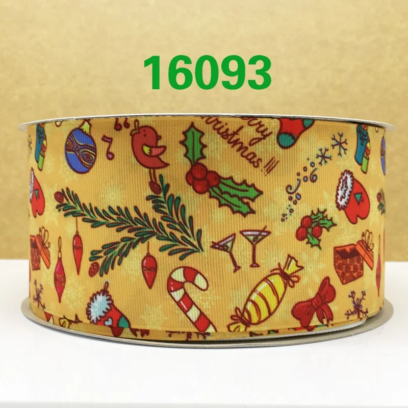 16093 50 ярдов мультфильм напечатанный grosgrain ленты 16096 - Цвет: 16093