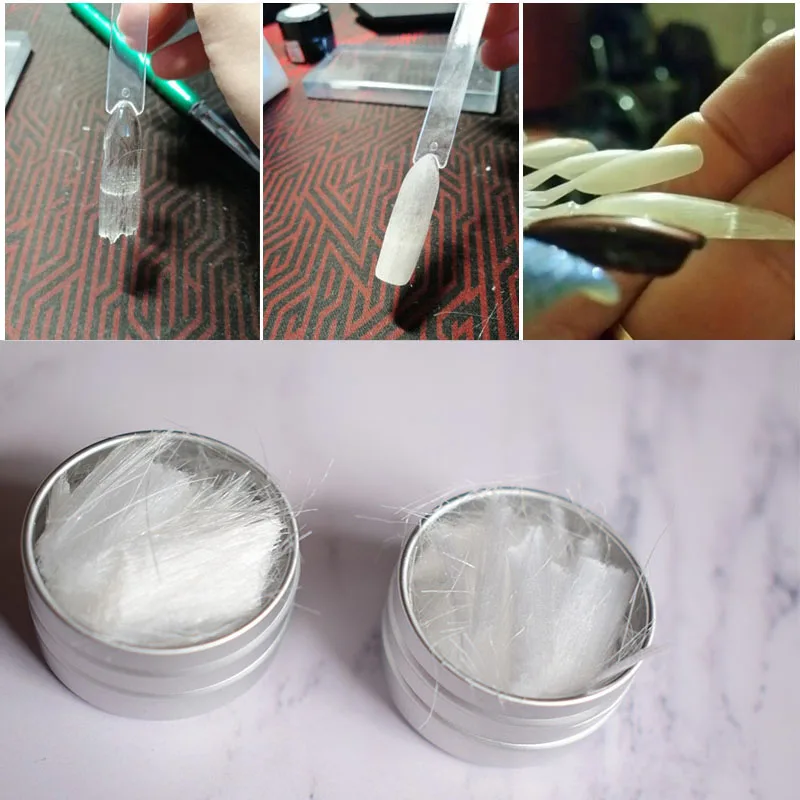 Fiberglass Nails Extension Tips Nail Building Manicure Tool for Nail Art Salon SSwell