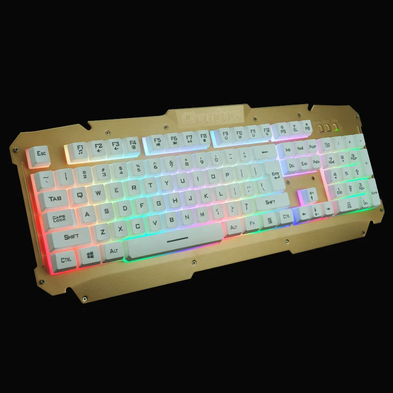 

JiaLonG Professional Gaming Keyboard LED Backlit Mechanical Keyboard 104 Keys Teclado Mecanico KEYPAD FOR Gamer