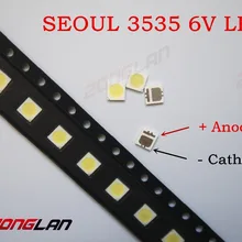 100 шт., мощный светодиодный Светодиодный фонарь, 2 Вт, 3535, 6 в, холодный белый, 135LM, ТВ-приложение SBWVL2S0E