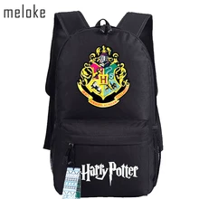 Meloke 2018 Harry Potter School Bags Backpacks Fashion Shoulder Bag Rucksack Students Backpack Travel Bag Mochila Escolar