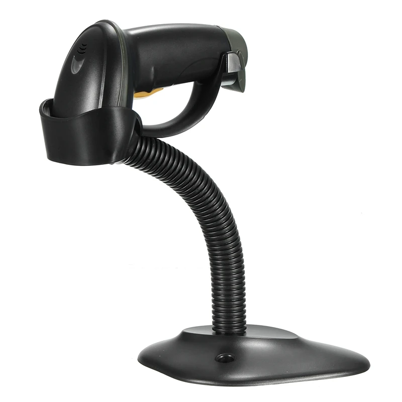 

USB Laser Barcode Scanner Handheld Scanner with Stand Holder Automatic Bar Code Reader Auto Scanning Gun POS Scan for Inventory