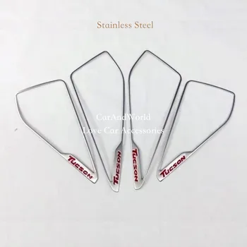

Door Speaker Box Cover Interior Music Sound Audio Frame Trims For Hyundai Tucson 2015-2017 Stainless Steel Car-Styling Accessory