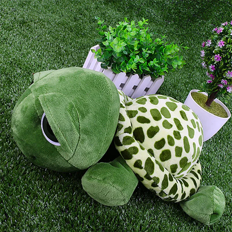 

Children 18cm Stuffed Puppets Big Eyes Cartoon Tortoise Puppets Plush Toys for Children Cushions Toy girls Boys it's on your arm