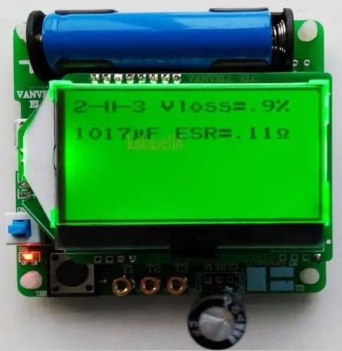 Индуктивный конденсатор ESR meter DIY MG328 Многофункциональный транзистор|esr meter|esr diyesr