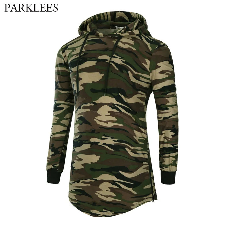 Trend New Camouflage Hooded T Shirt Men 2018 Men's Extra ...