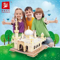 3D головоломка Бумажная модель мазар Shareef Хазрат шейх Ахмед бадша Peer Р. А Дурбан Южная Африка храм мечеть подарок на день рождения ребенка
