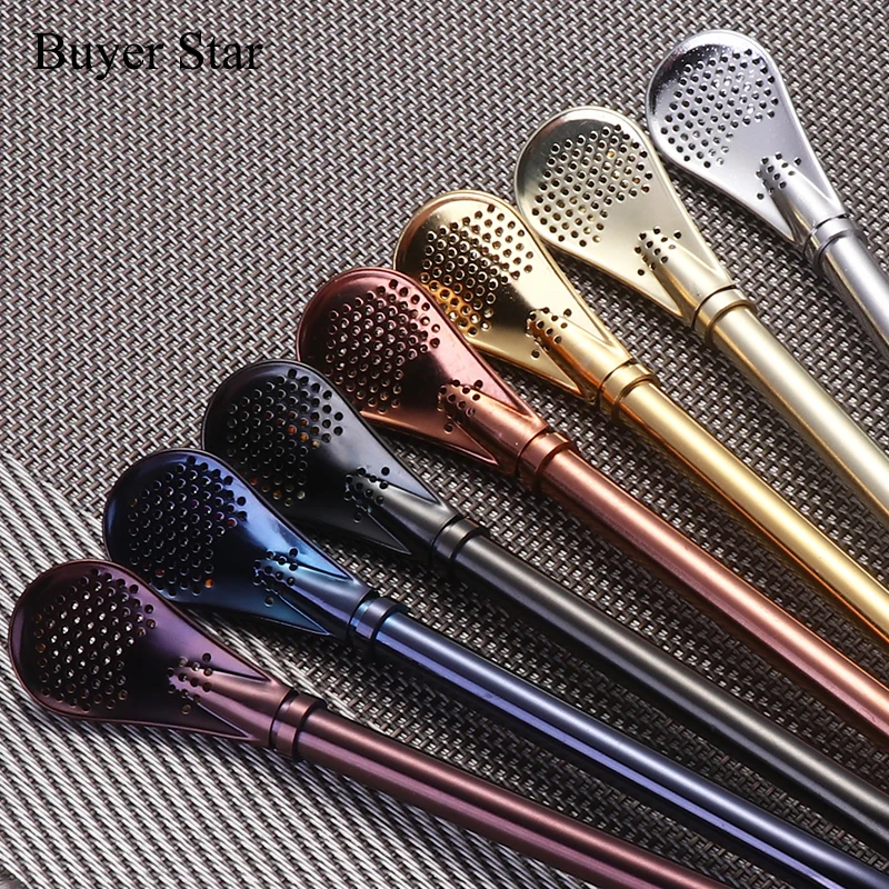2 шт. чайная ложка Yerba Mate Bombilla из нержавеющей стали|stainless steel straw|steel strawmate bombilla |
