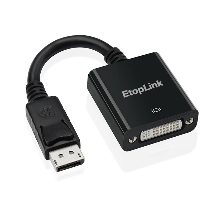 EtopLink DP to DVI Adapter DisplayPort Display Port Cable Converter Male Female 1080P for Monitor Projector |