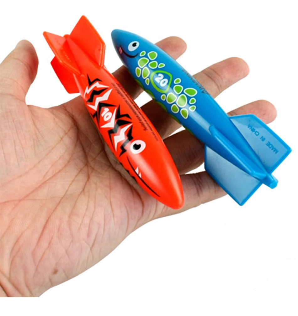 1 шт. ракета метание игрушка плавательный бассейн для дайвинга игра Лето Дети подводный игрушка для ныряния 4 цвета