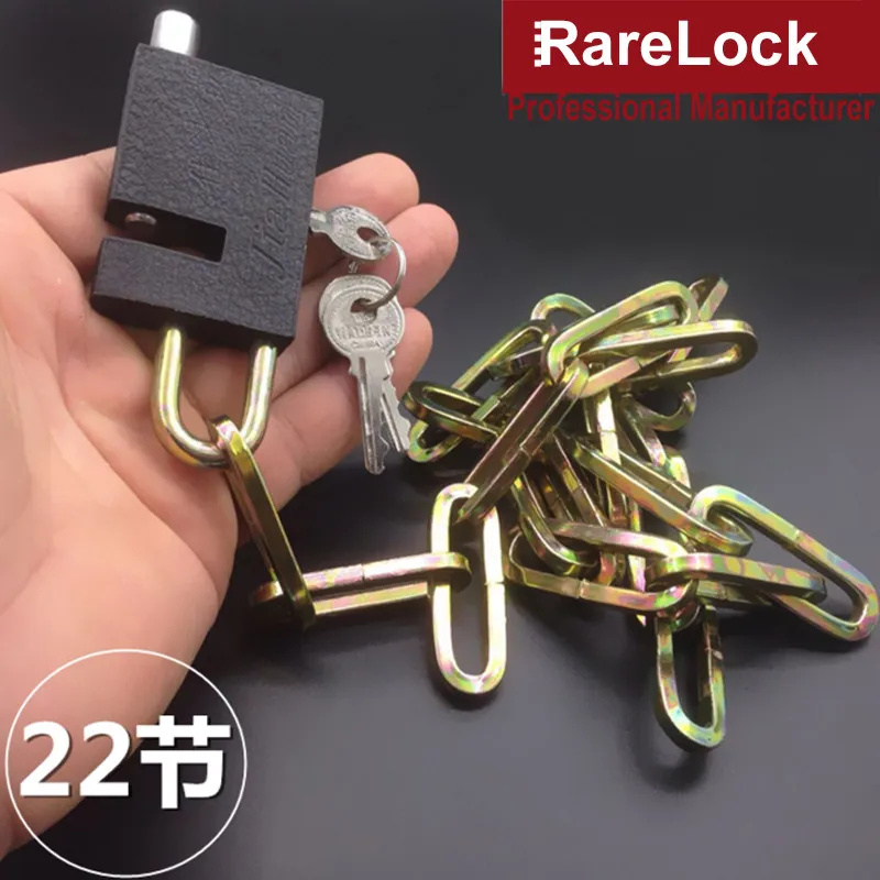 Rarelock стальные портативные безопасные Кабельные замки для велоспорта, велосипеда, мотоцикла, Chian замок с ключами a