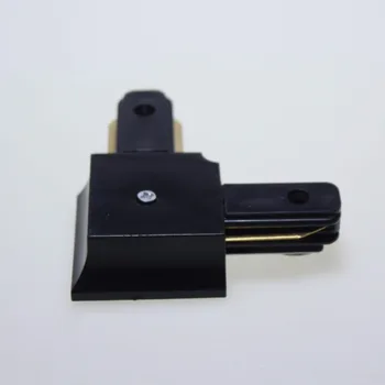 

Free Shipping led track light rail connector 90 degree black and white