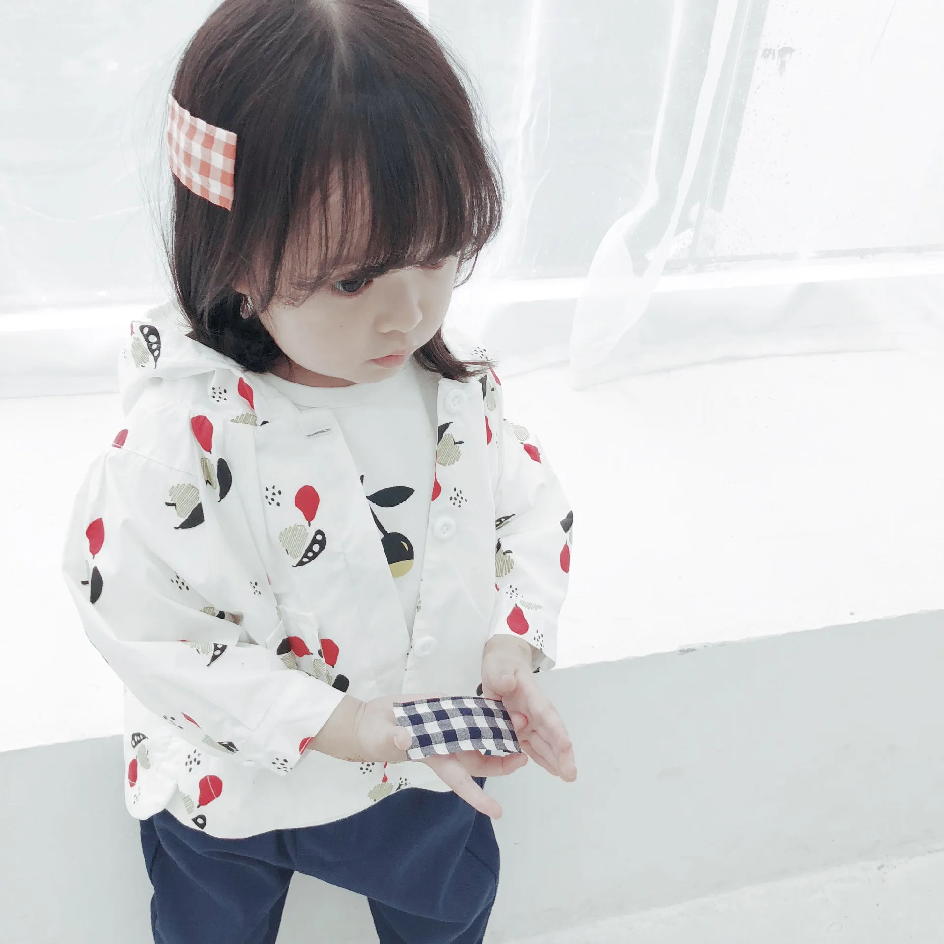 

Girl windbreaker jacket children's jacket autumn 2019 Korean version children's baby spring and autumn jacket