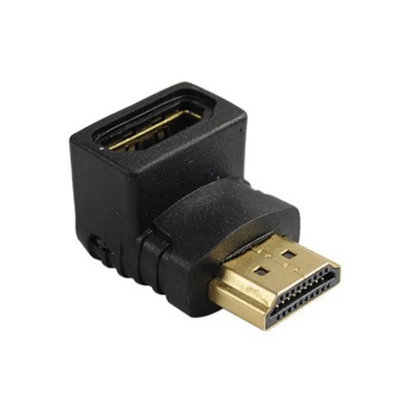 

90 Degree Right Angle Gold plated HDMI Adapter A type Male to Female for 1080p TV HDTV QF66