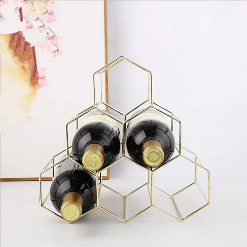 

1PC Honeycomb Red Wine Rack Beer Storage Accessories Bottle Holder Kitchen Bar Display Shelf Organizer Home Decoration BBB0756