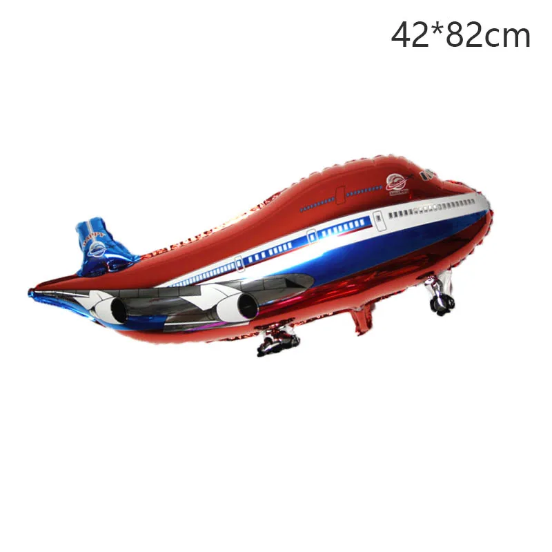 1 pc Large Inflatable Toys Airliner Foil Balloons Mickey Plane Helium Balloons Children Birthday Gifts Toys Aircraft Party