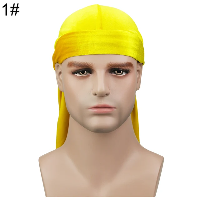 Unisex Velvet durag cap Bandana Hat Durag hip hop headwrap Bandanas Doo