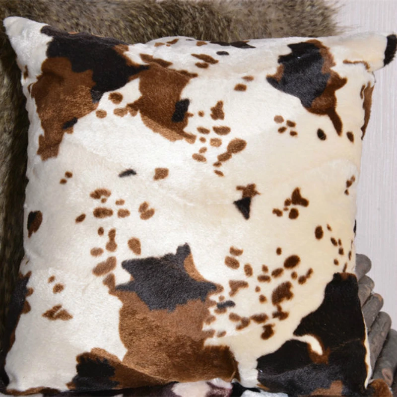 Wild Animal Pattern Pillow Case Home Decorative Warm Pillow Cover Waist Protect Soft Available Cushion Cover For Sofa Car Chair Wild Animal Pattern Pillow Case Home Decorative Warm Pillow Cover Waist Protect Soft Available Cushion Cover For Sofa Car Chair