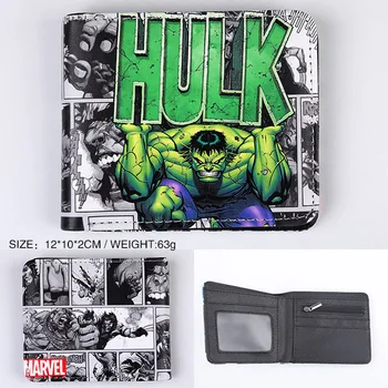 

Animation Avenger Alliance 3 Wallets PU Leather Short Wallet Anime Hero Hulk Captain America Batman Ironman Purse Dollar Price