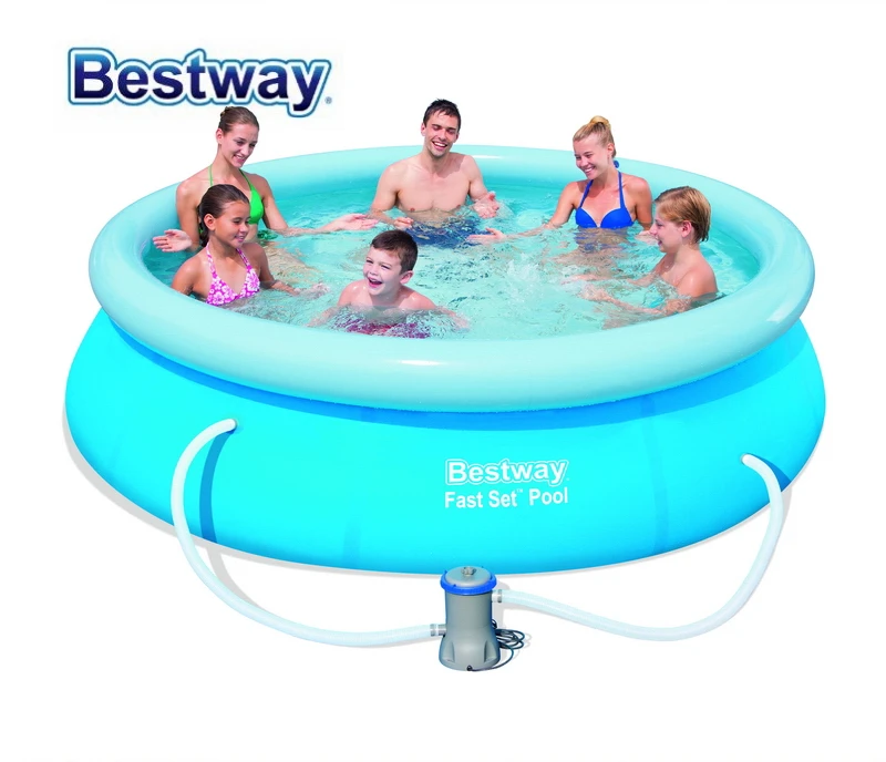 57270 Bestway 305x76 см(10'x3") PISCINA DE AJUSTE RAPIDO Piscina REENGINEED com Filtro SUPER COMPACTO FACIL DE monstar верхнее кольцо