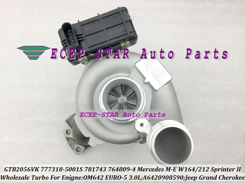GTB2056VK 777318-5001S 781743-5001S 764809-0001 A6420908590 For Mercedes Benz M-E-Class W164 W212 Sprinter II 219CDI Jeep Grand Cherokee OM642 3.0L (3)
