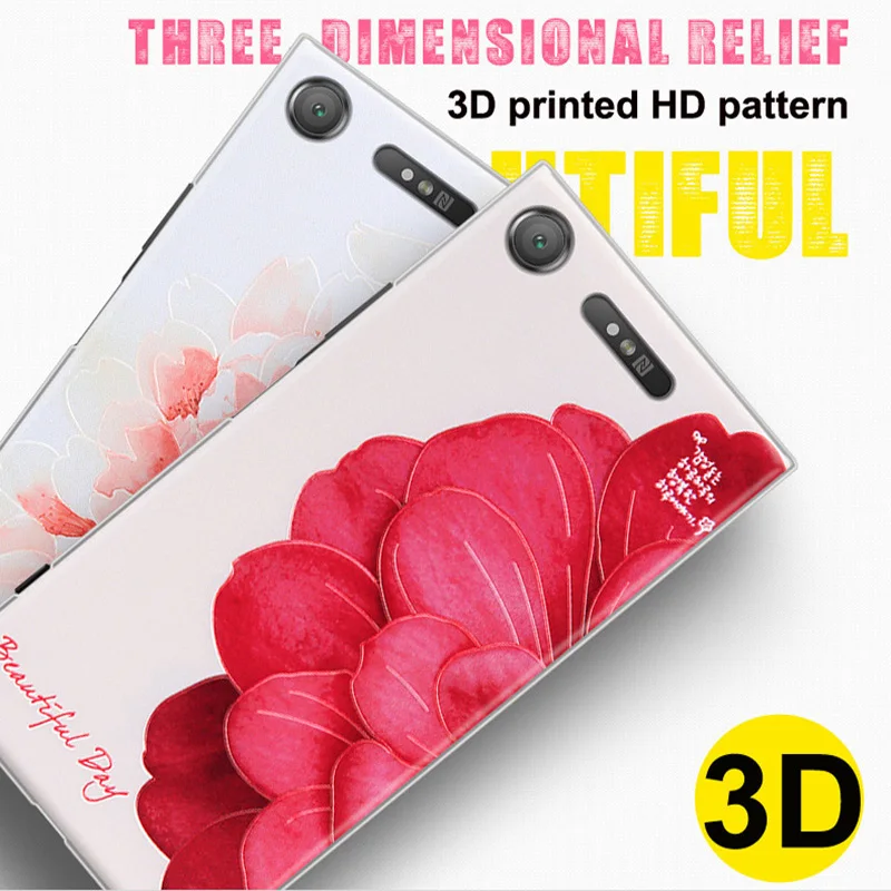 Чехол 3D HD для Sony Xperia XZ1 Жесткий Тонкий чехол из поликарбоната G8342 противоударный