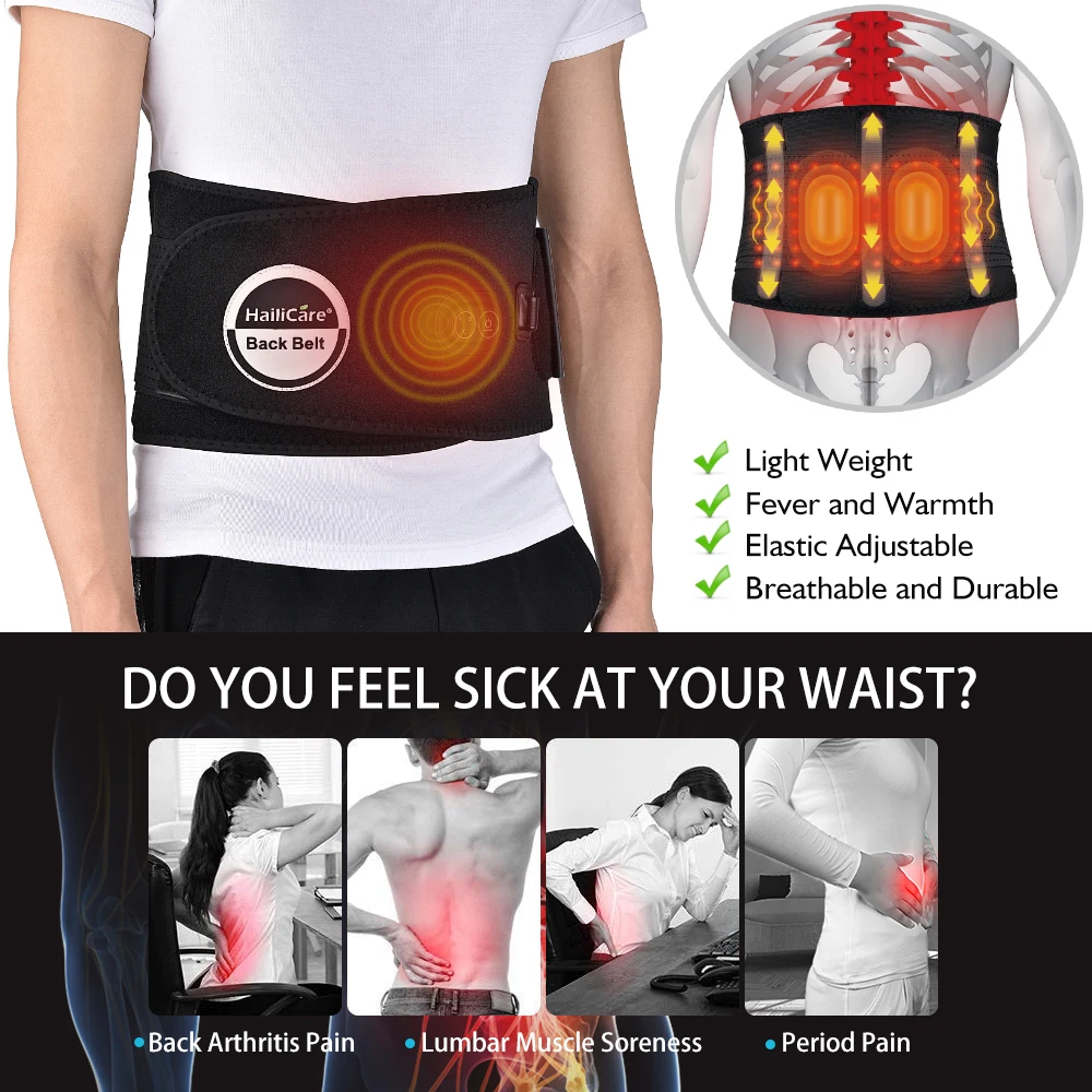 Cinto de Massagem Cinto de Emagrecimento Placa de Cintura de Carregamento Infravermelho Distante Aquecimento Elétrico Moxibustion Cintura Suporte Cinto Compressa Quente Mod. 1234756 8 High Quality Beleza e saúde