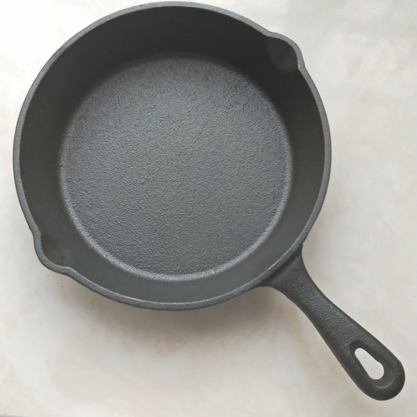 Kookantage-sartén antiadherente presazonada de alta resistencia, utensilios de cocina para Chef, 20cm de diámetro, sartén de hierro fundido (434-20)