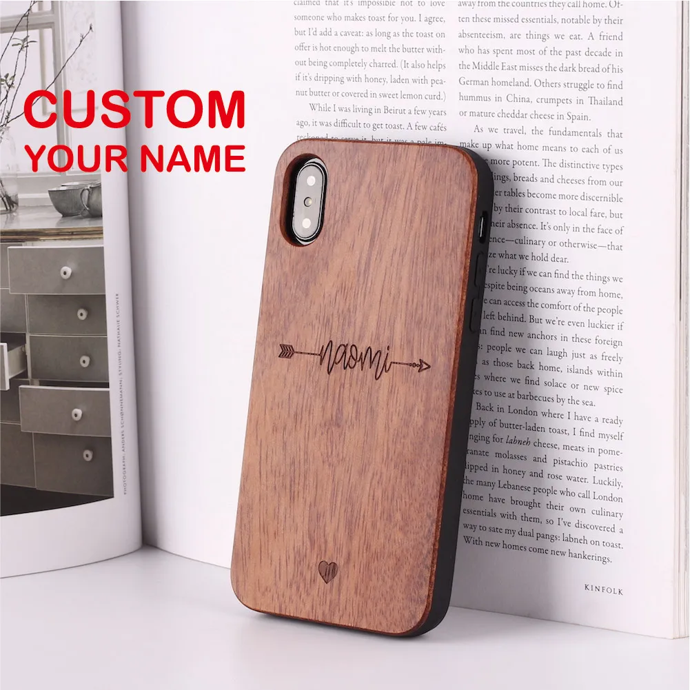 Archer Heartbeat Lover Cupido Love Personalized Custom Wood Phone Case For iPhone 12 11 13Pro XS Max 7 7Plus 8 8Plus X XR