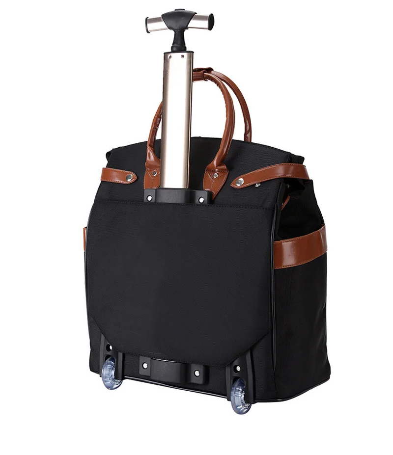 Женская маленькая переносная Дорожная сумка на колесиках с фиксированными колесами, сумка на колесиках, высокое качество, багаж для путешествий